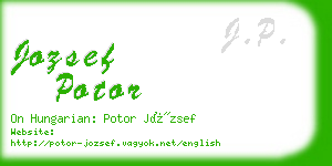 jozsef potor business card